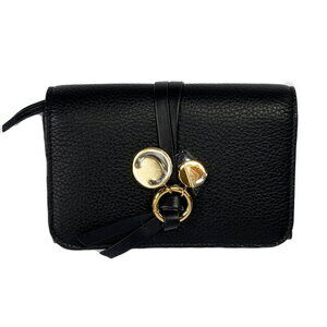 Chloe tri fold wallet black leather